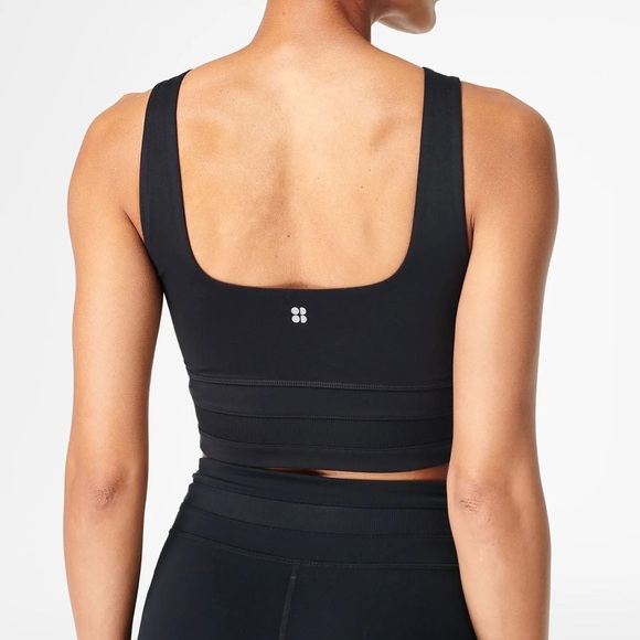 Sweaty Betty All Day Wrap Waist Tank Crop Medium - Picture 2 of 6